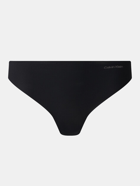 Женские трусы CALVIN KLEIN THONG, Артикул 0000D3428E, черный | 4572623. Ракурс 1
