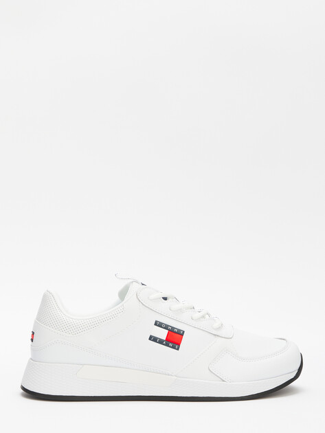 Мужские кроссовки TOMMY JEANS FLEXI RUNNER, Артикул EM0EM01409, белый | 4573001. Ракурс 1 Мужские кроссовки TOMMY JEANS FLEXI RUNNER, Артикул EM0EM01409, белый | 4573001. Ракурс 1
