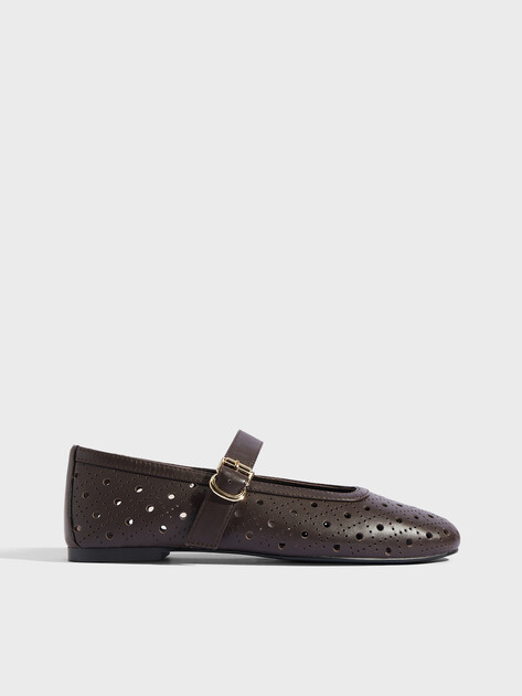 Женские балетки мэри-джейн TENDANCE, Артикул YS-48263A-3, шоколадный | 4577821. Ракурс 1