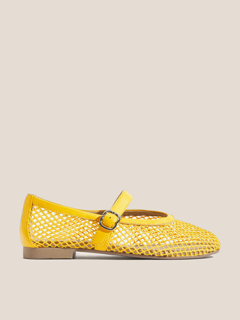 Балетки мэри-джейн TENDANCE, Артикул YS-48205A-1, лимонный | 4585314. Ракурс 1
