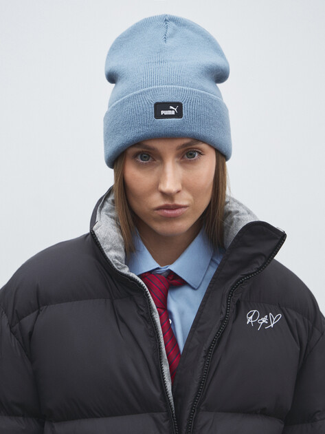 Шапка PUMA ESS Mid Crown Beanie, Артикул 026400, голубой | 4591315. Ракурс 1
