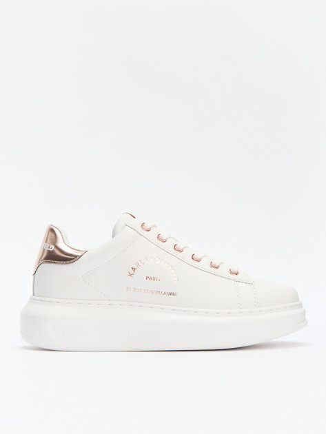 Женские кеды KARL LAGERFELD KAPRI Maison Karl Lace, Артикул KL62538K, белый | 4591461. Ракурс 1