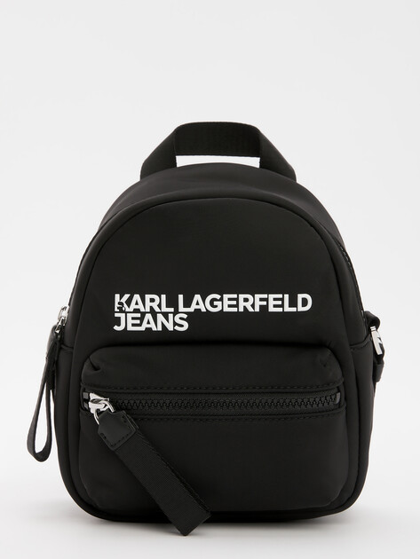 Женская сумка  KARL LAGERFELD JEANS klj essential nylon bp cb, Артикул A2W30089, черный | 4591714. Ракурс 1