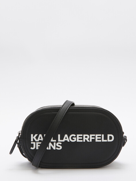 Кросс-боди KARL LAGERFELD JEANS klj essential logo pu cam bag, Артикул A2W30249, черный | 4592816. Ракурс 1