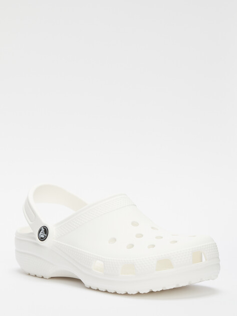 Сланцы CROCS CLASSIC CLOG, Артикул 10001, белый | 4600528. Ракурс 1 Сланцы CROCS CLASSIC CLOG, Артикул 10001, белый | 4600528. Ракурс 1