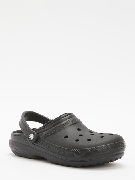 Сланцы CROCS CLASSIC LINED CLOG, Артикул 203591, черный | 4601487. Ракурс 1 Сланцы CROCS CLASSIC LINED CLOG, Артикул 203591, черный | 4601487. Ракурс 1