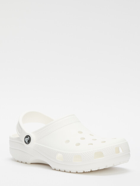 Детские сланцы CROCS CLASSIC CLOG, Артикул 206991, белый | 4603938. Ракурс 1 Детские сланцы CROCS CLASSIC CLOG, Артикул 206991, белый | 4603938. Ракурс 1