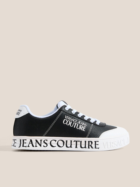 Мужские кеды VERSACE JEANS COUTURE COURT 88, Артикул 79YA3SK6, черный | 4606591. Ракурс 1