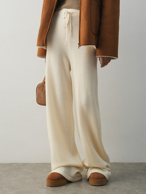 Женские широкие брюки  MAISON DAVID, Артикул FL8775, молочно-белый | 4615355. Ракурс 1