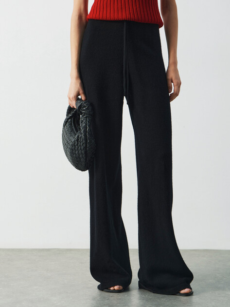 Женские широкие брюки  MAISON DAVID, Артикул FL8775, черный | 4615452. Ракурс 1