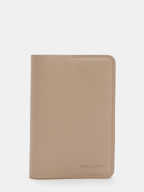 Обложка для паспорта MAISON DAVID, Артикул DAFNA, серо-бежевый | 4621356. Ракурс 1