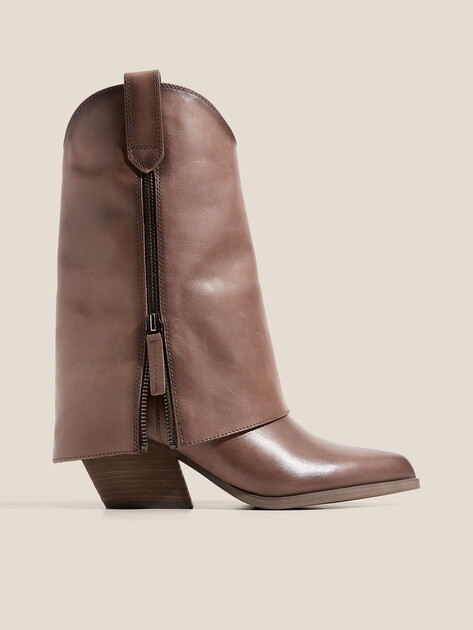 Высокие казаки TENDANCE, Артикул CLF949K-07, серо-коричневый | 4624680. Ракурс 1