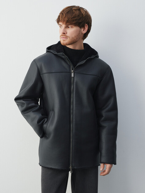 Мужская дубленка  MAISON DAVID, Артикул RV-M3A-D, ночной синий | 4630371. Ракурс 1