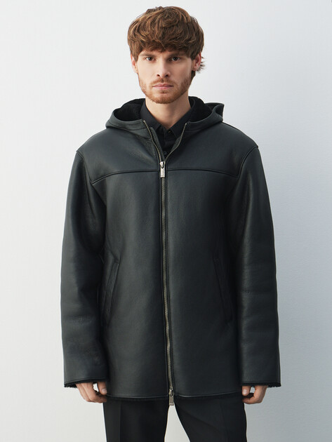 Мужская дубленка  MAISON DAVID, Артикул RV-M3A-D, черный | 4630378. Ракурс 1