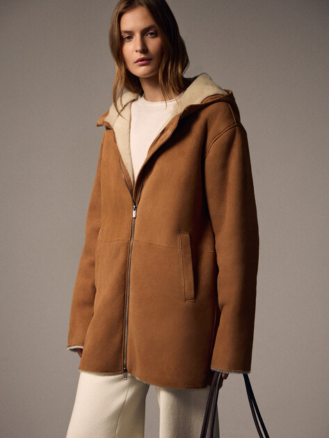 Женская дубленка  MAISON DAVID, Артикул RV-W3A-D, светло-коричневый | 4630421. Ракурс 1