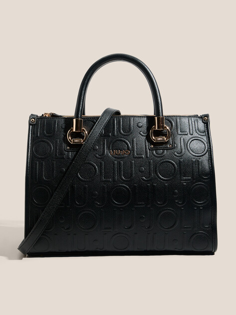 Женский тоут LIU∙JO BOSTON BAG, Артикул AF5008, черный | 4631206. Ракурс 1