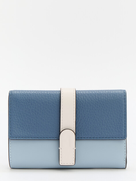 Женское портмоне FURLA, Артикул FURLA GRAZIA M COMPACT WALLET, голубой | 4634336. Ракурс 1