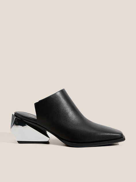 Мюли UNITED NUDE Ricky Mule Mid, Артикул Ricky Mule Mid, черный | 4638803. Ракурс 1