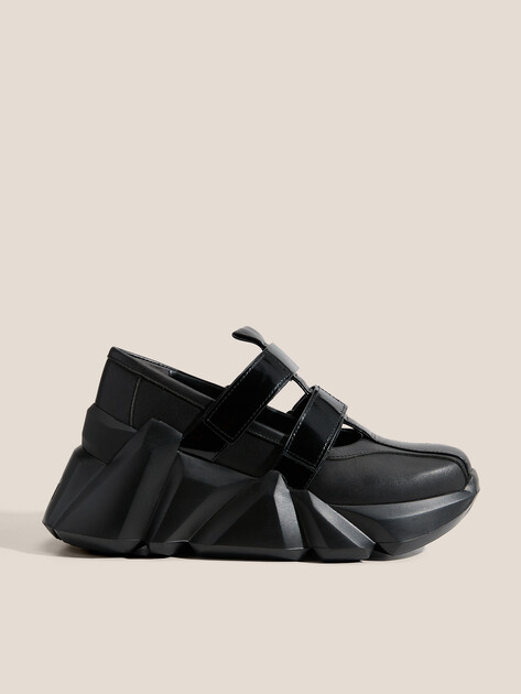 Женские кроссовки на танкетке UNITED NUDE Space Kick MJ, Артикул Space Kick MJ, черный | 4642670. Ракурс 1