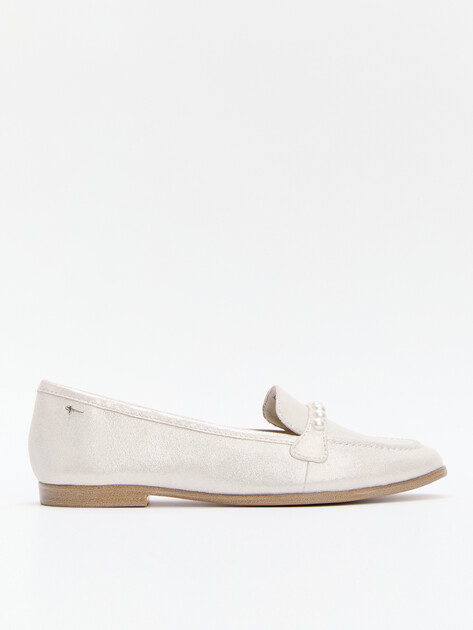 Женские лоферы TAMARIS SANDRINA, Артикул 1-24220-44 (K), серебряный | 4643969. Ракурс 1