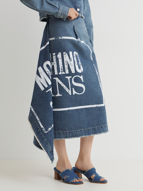Юбка миди MO5CH1NO JEANS DENIM, Артикул 0106 SS25, серо-синий | 4644486. Ракурс 1 Юбка миди MO5CH1NO JEANS DENIM, Артикул 0106 SS25, серо-синий | 4644486. Ракурс 1