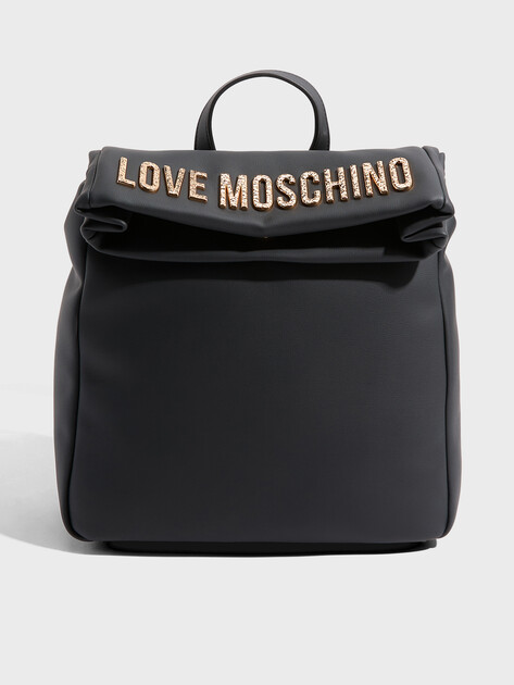 Женский рюкзак LOVE MOSCHINO BOLD LOVE HAMMERED, Артикул JC4306PP, черный | 4644988. Ракурс 1