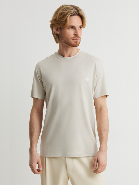 Мужская футболка LIU∙JO T-SHIRT ST P M/C, Артикул QA5174J4805, пыльно-бежевый | 4647330. Ракурс 1