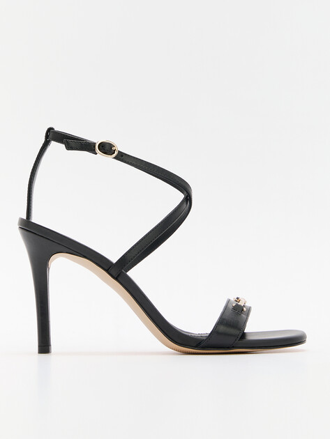 Босоножки MICHAEL KORS LENA HEELED SANDAL, Артикул 40R5LEHS1L(K), черный | 4650203. Ракурс 1