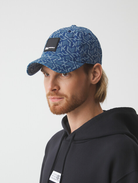 Мужская бейсболка KARL LAGERFELD JEANS KLJ MONOGRAM COTTON CAP, Артикул A2M33031, синий | 4651069. Ракурс 1 Мужская бейсболка KARL LAGERFELD JEANS KLJ MONOGRAM COTTON CAP, Артикул A2M33031, синий | 4651069. Ракурс 1