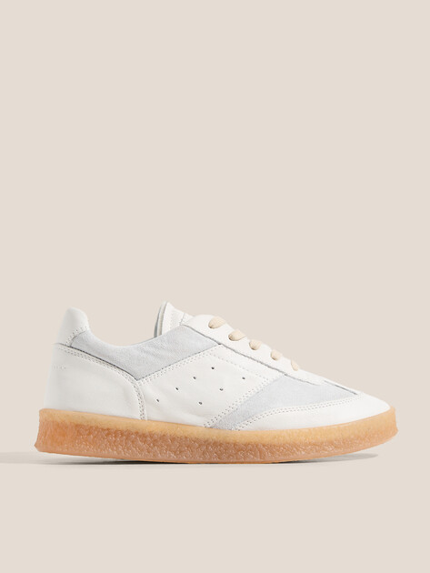 Женские кеды MM6 MAISON MARGIELA SNEAKERS, Артикул S59WS0235, белый | 4661410. Ракурс 1