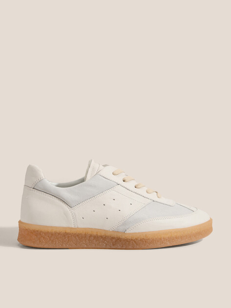 Мужские кеды MM6 MAISON MARGIELA SNEAKERS, Артикул SH1WS0012, молочно-белый | 4661662. Ракурс 1