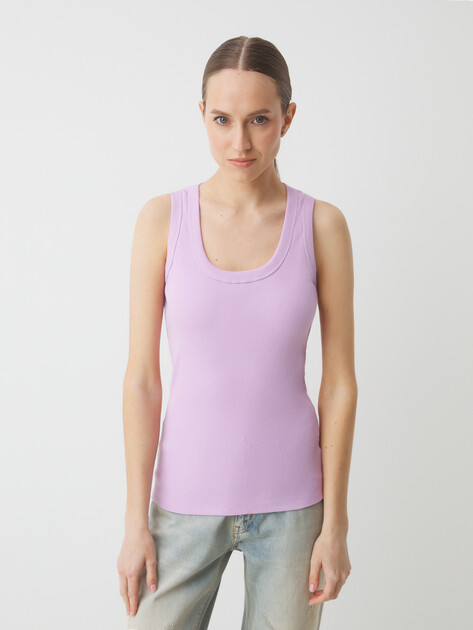 Женская майка MAISON DAVID, Артикул KATERINA-2, светло-фиолетовый | 4664644. Ракурс 1