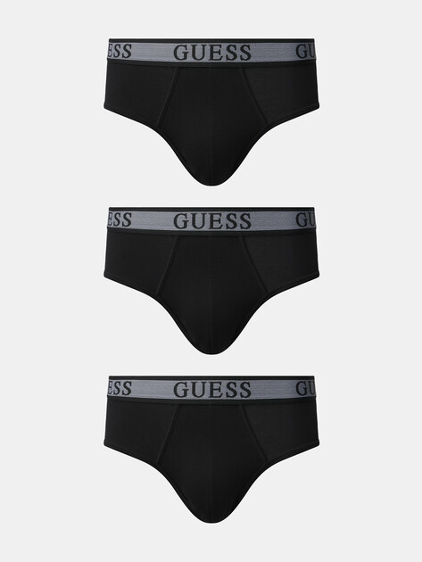 Мужские трусы 3 шт. GUESS JOE BRIEF 3 PACK, Артикул U5GG09K6YW1, черный | 4665162. Ракурс 1 Мужские трусы 3 шт. GUESS JOE BRIEF 3 PACK, Артикул U5GG09K6YW1, черный | 4665162. Ракурс 1