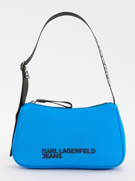 Женская сумка на плечо KARL LAGERFELD JEANS klj essential nylon shb, Артикул A1W30235, ярко-синий | 4665467. Ракурс 1 Женская сумка на плечо KARL LAGERFELD JEANS klj essential nylon shb, Артикул A1W30235, ярко-синий | 4665467. Ракурс 1