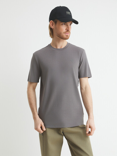 Мужская футболка GUESS HEDLEY SS T-SHIRT, Артикул Z2YI12JR06K, серый | 4666658. Ракурс 1