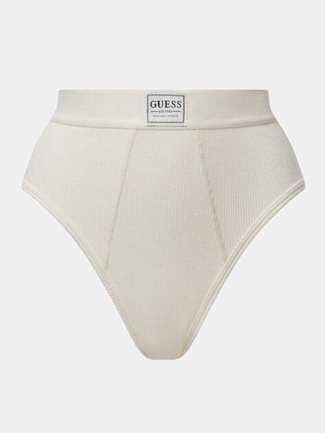 Женские трусы GUESS TESSA HIGH WAIST BRAZILIAN, Артикул O4BE15KCDA2, молочно-белый | 4675719. Ракурс 1 Женские трусы GUESS TESSA HIGH WAIST BRAZILIAN, Артикул O4BE15KCDA2, молочно-белый | 4675719. Ракурс 1