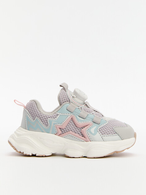 Детские кроссовки КОТОФЕЙ, Артикул 144279-11, серовато-розовый | 4676393. Ракурс 1
