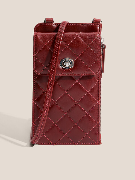 Женская сумка для смартфона TENDANCE, Артикул OU16347, бордовый | 4681153. Ракурс 1