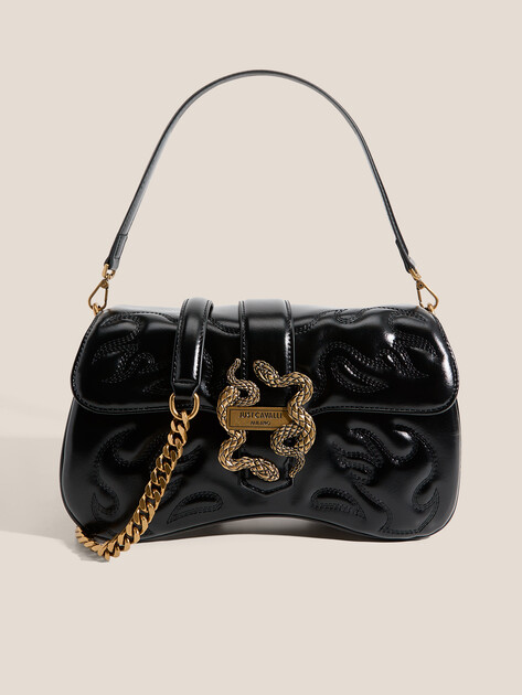 Женская сумка  JUST CAVALLI JC A _ ICONIC SNAKES - STYLE 1, Артикул 79RA4BA1, черный | 4689232. Ракурс 1