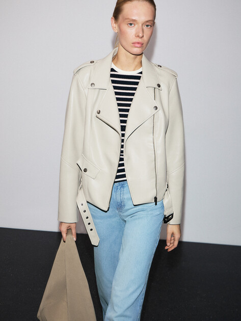 Женская косуха MAISON DAVID, Артикул DEBBY_DR, серо-бежевый | 4689886. Ракурс 1