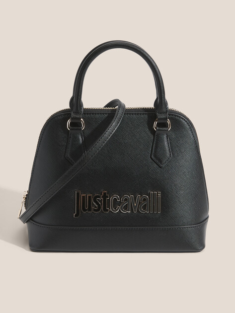 Женская сумка  JUST CAVALLI JC B_METAL LETTERING -STYLE 5, Артикул 79RA4BB5, черный | 4690491. Ракурс 1