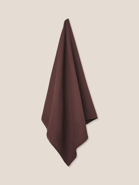 Вафельное банное полотенце 100x180 MAISON DAVID, Артикул Marie ABC 100x180 cm, шоколадный | 4690495. Ракурс 1