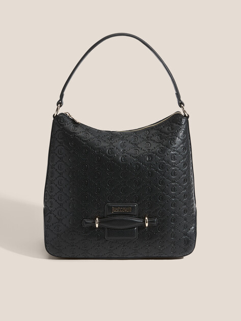 Женская сумка  JUST CAVALLI JC G_ALL OVER GOTHIC - STYLE 5, Артикул 79RA4BG4, черный | 4690561. Ракурс 1