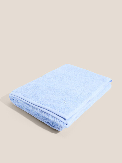Махровое полотенце-покрывало 100x180 MAISON DAVID, Артикул Charlotte ABC 100x180 cm, небесно-голубой | 4692335. Ракурс 1