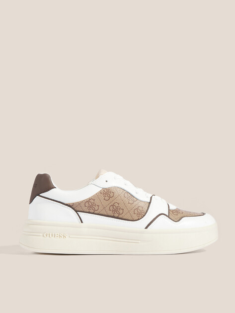 Мужские кеды GUESS WINNO II, Артикул FMJWIILEA12, белый | 4693930. Ракурс 1