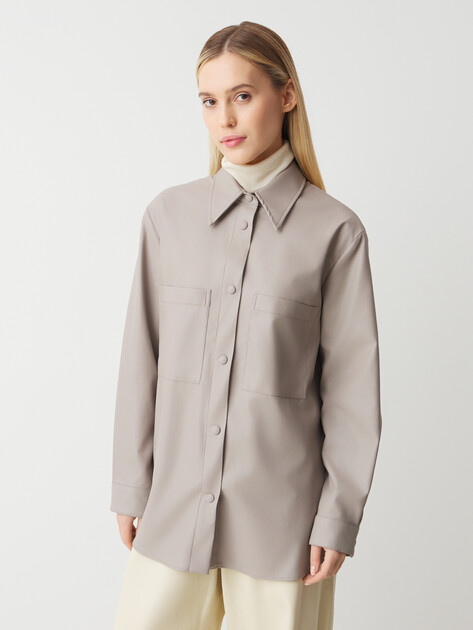 Женская рубашка MAISON DAVID MARI, Артикул MARI, бежево-серый | 4699993. Ракурс 1