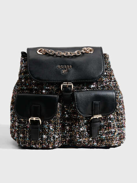 Детский рюкзак GUESS TWEED BACKPACK, Артикул J5BZ20W4100, черный | 4702564. Ракурс 1