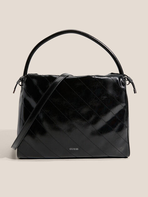 Женская сумка  GUESS AMYS DRAWSTRING TOTE, Артикул HWMY9659220, черный | 4712510. Ракурс 1