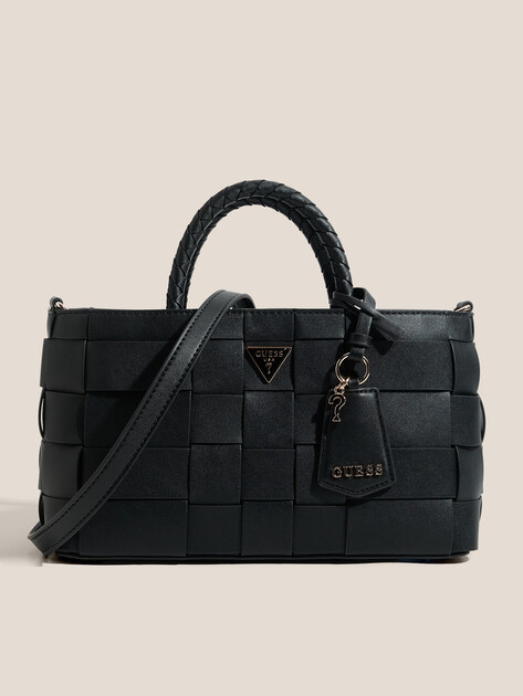 Женский тоут GUESS MAYLEE GIRLFRIEND SATCHEL, Артикул HWWG9661060, черный | 4712833. Ракурс 1