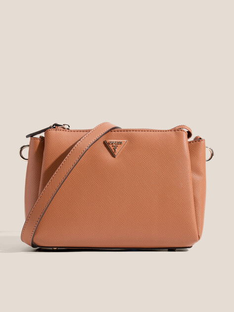 Кросс-боди GUESS NOELLE II TRI COMP CROSSBODY, Артикул HWZG9672120, светло-коричневый | 4713053. Ракурс 1